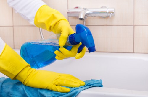 Deep cleaning a fabric sofa in Finchley home