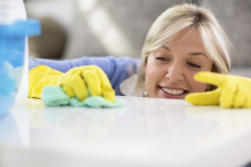 Detail-focused cleaning after construction in Finchley for windows and floors